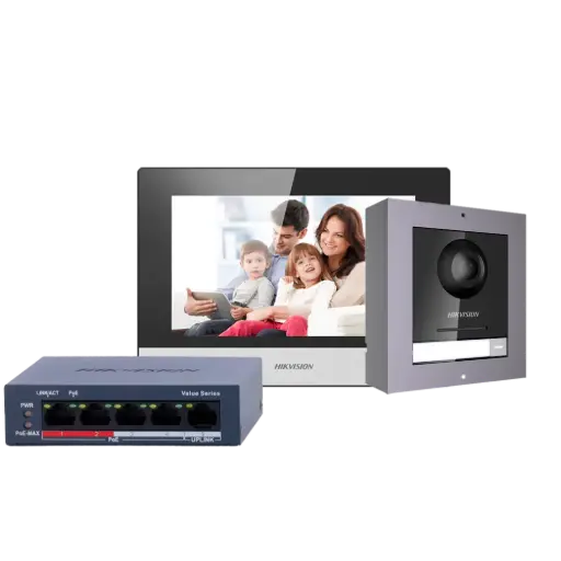[01.2026.1391] Kit de videoporteiro Tecnologia IP e WiFi Hikvision